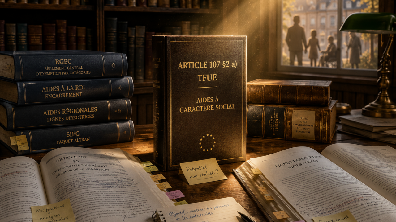Les aides à caractère social de l’article 107§2 TFUE : un potentiel encore sous-exploité …